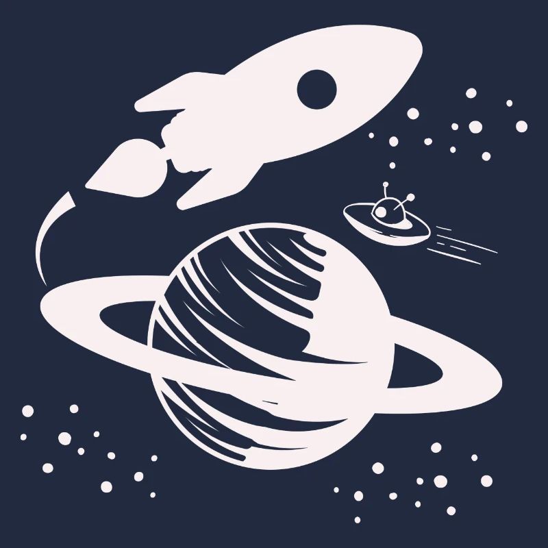 Astronaute - Space Rocket Universe Planet