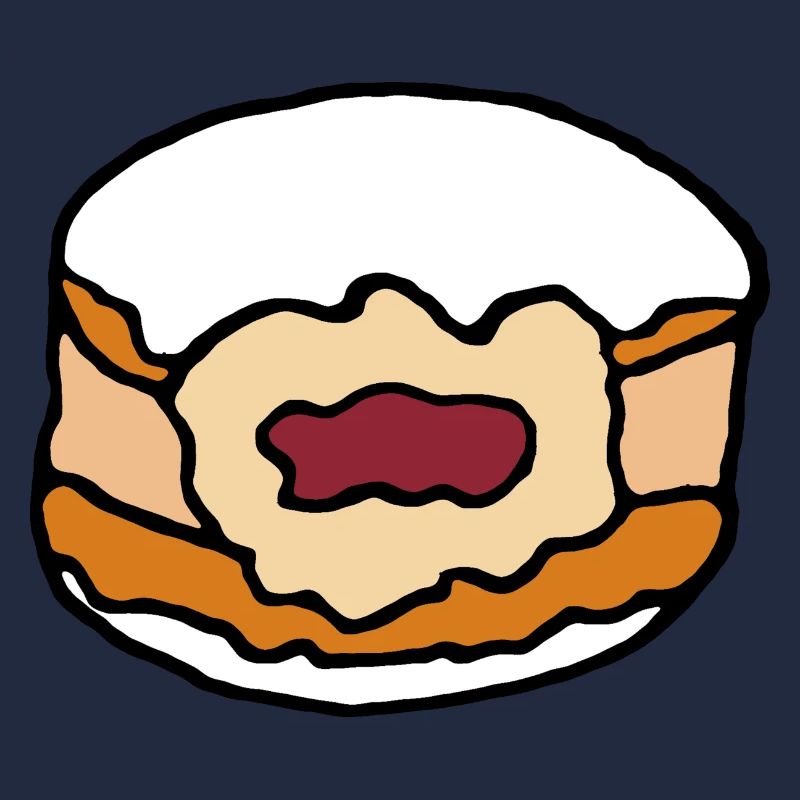 Berlin doughnut jam icing