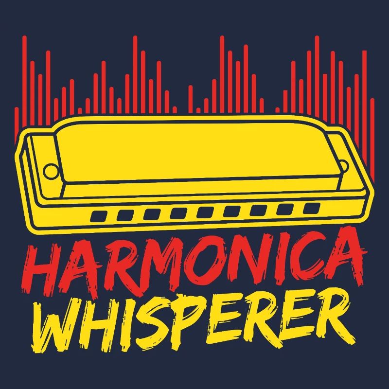 Funny Harmonica Player Whisperer Harmonica