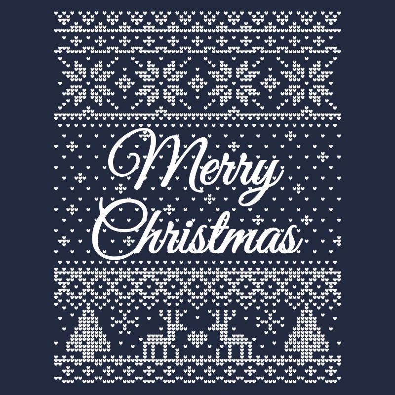 "Merry Christmas" knitting pattern (white)