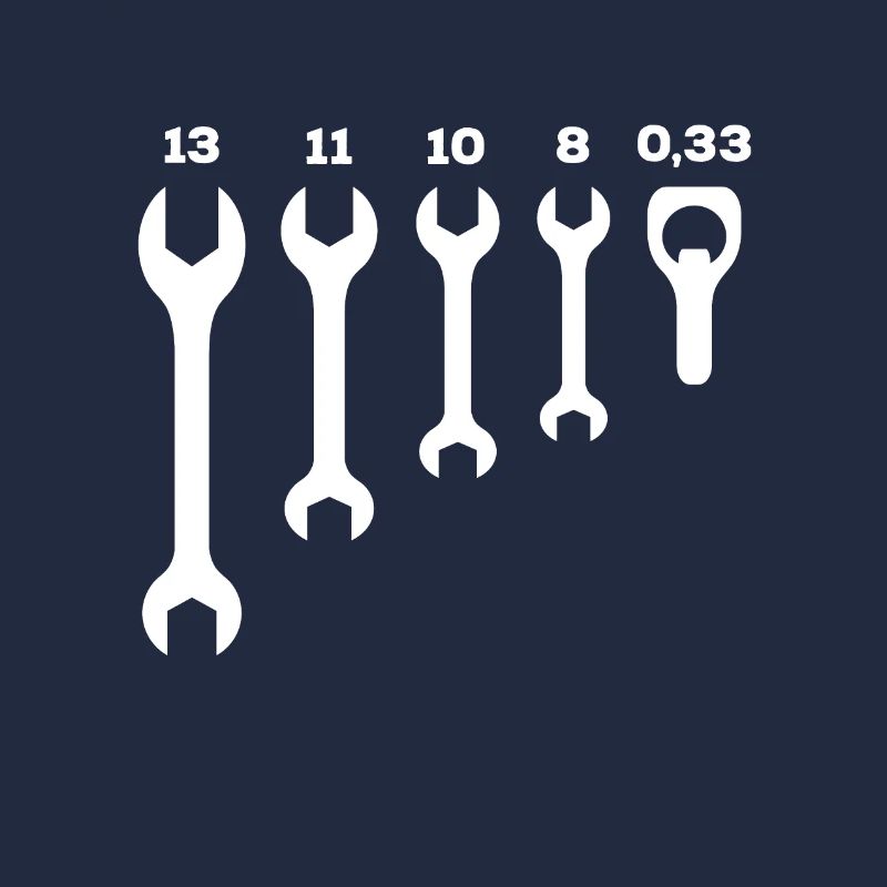 Spanner beer mechanic two wheeled gift