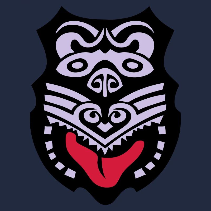 masque maori tribal tattoo ethnique