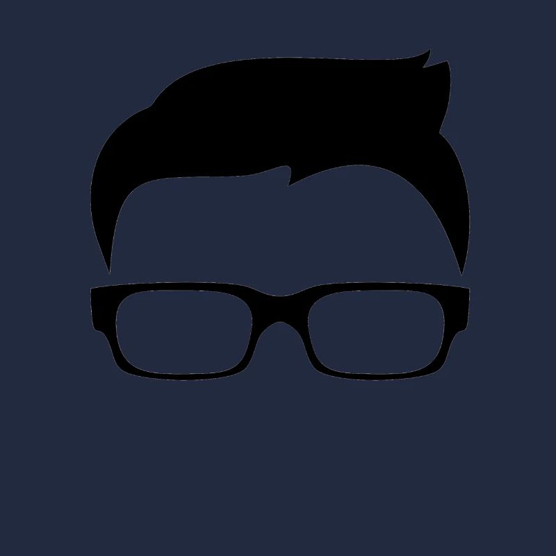 Mann Kopf Brille Superhirn Geschenkidee
