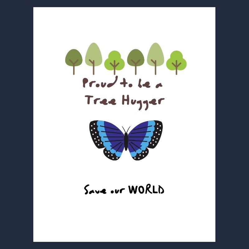 Proud to be a Tree Hugger Geschenk Geschenkidee