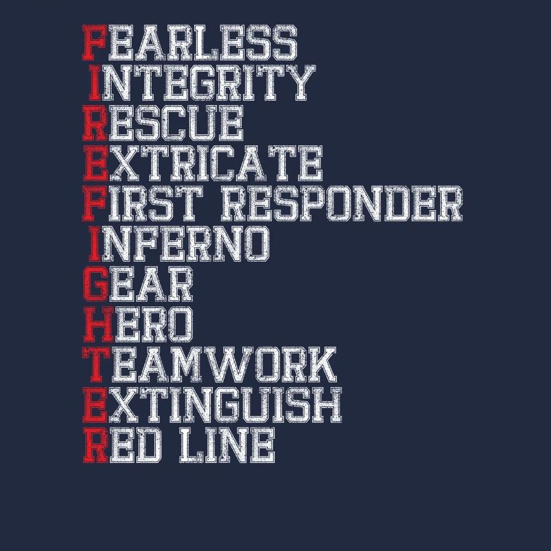 First Responder Firefighter Thin Red Line