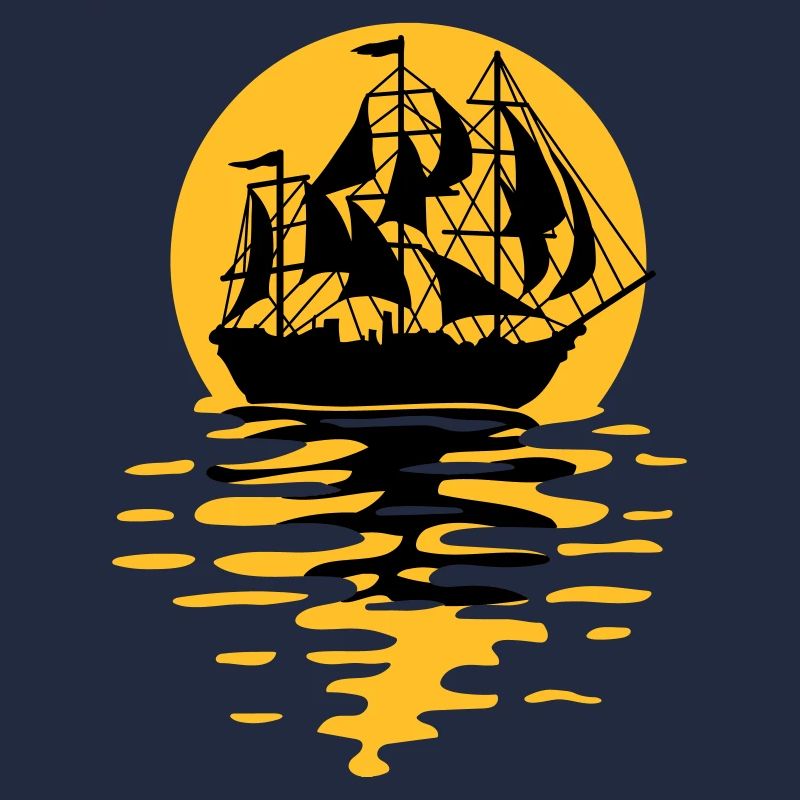 Conception de silhouette de bateau à voile