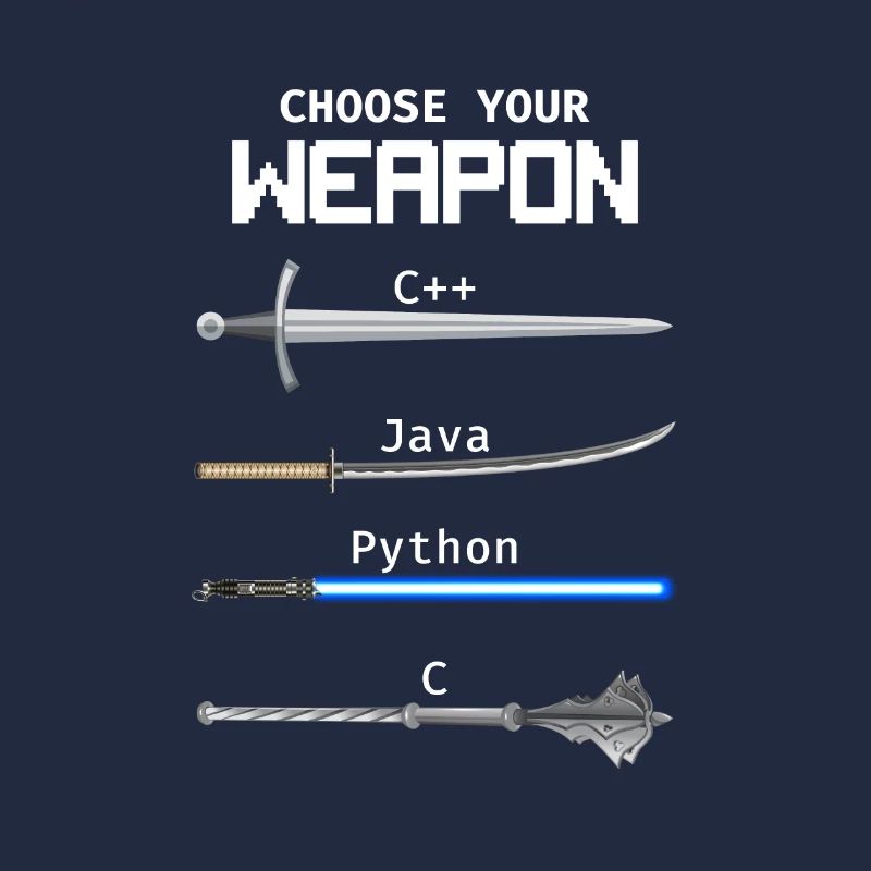 Choisissez votre programmeur Java Python Weapon C