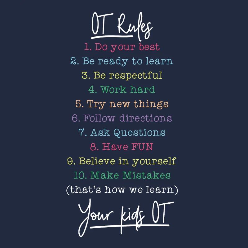 Occupational Therapist OT Rules