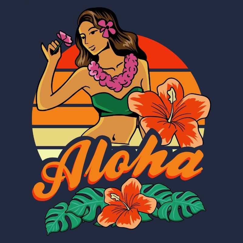 Hula Mädchen Aloha