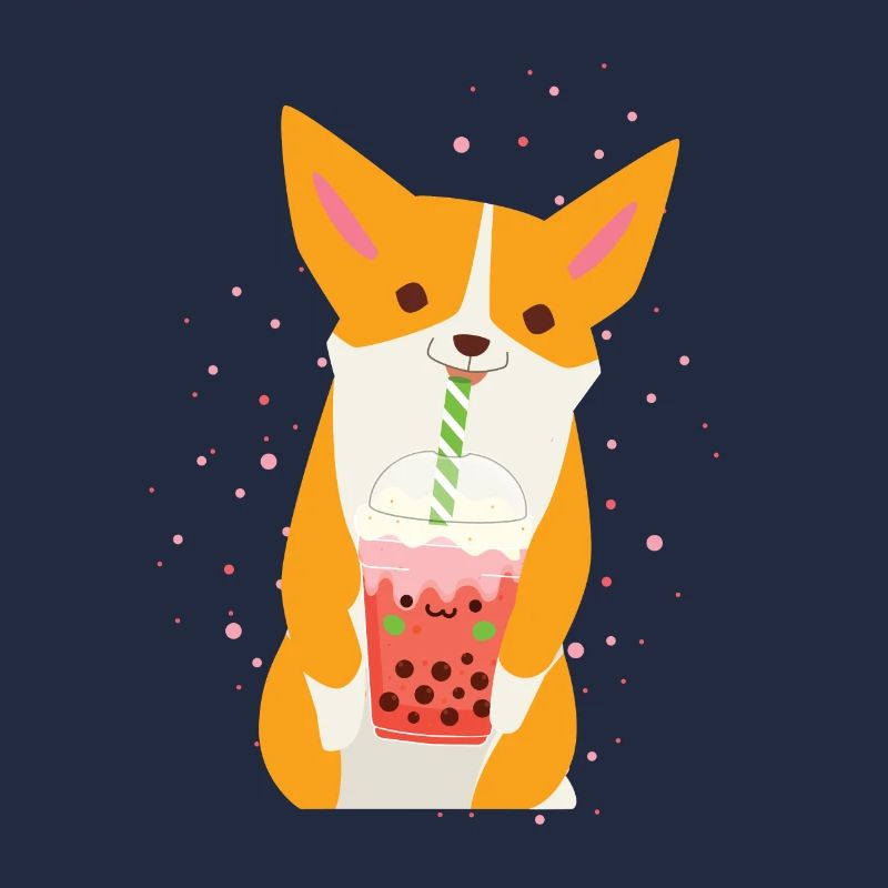 Bubble Tea Corgi