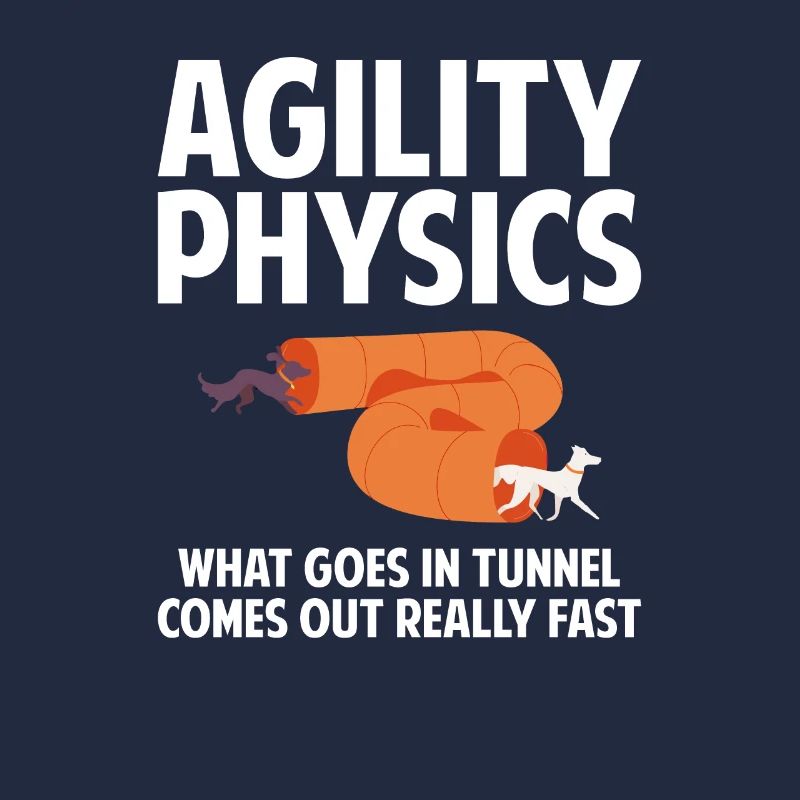 Dog agility physics, agility dog