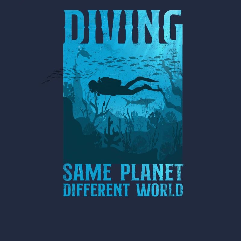 Scuba Diverg Diving Same Planet