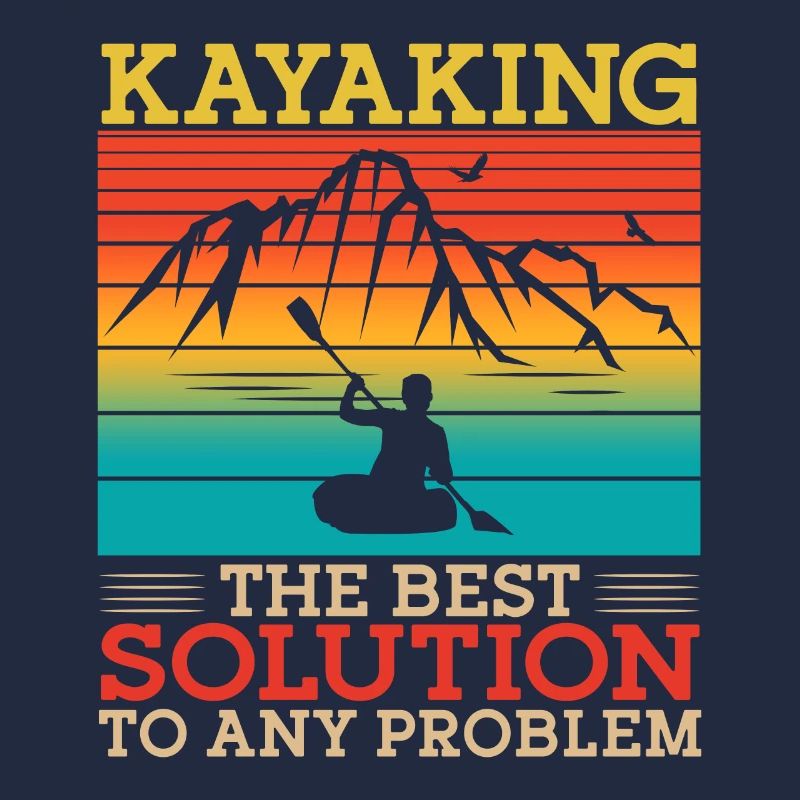 Kayaking The Best Solution Retro