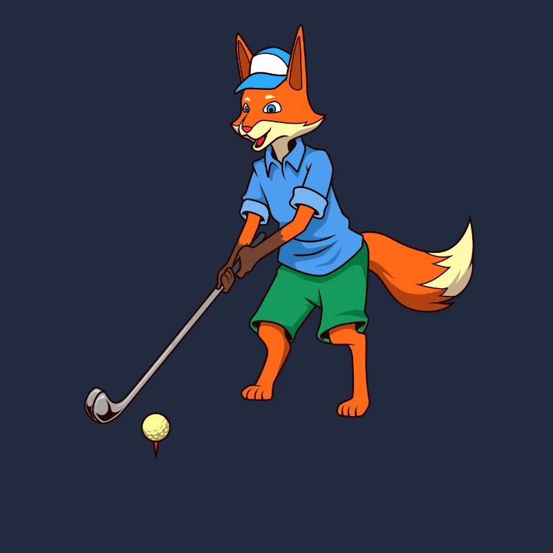 Comic Fuchs plays golf - Golfer