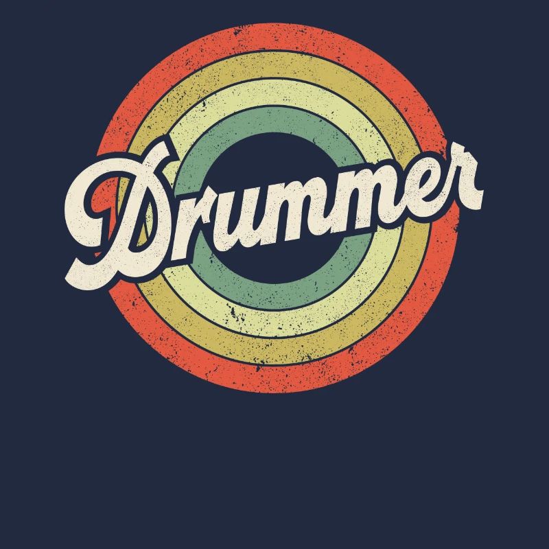 Drummer Retro Vintage Drummer