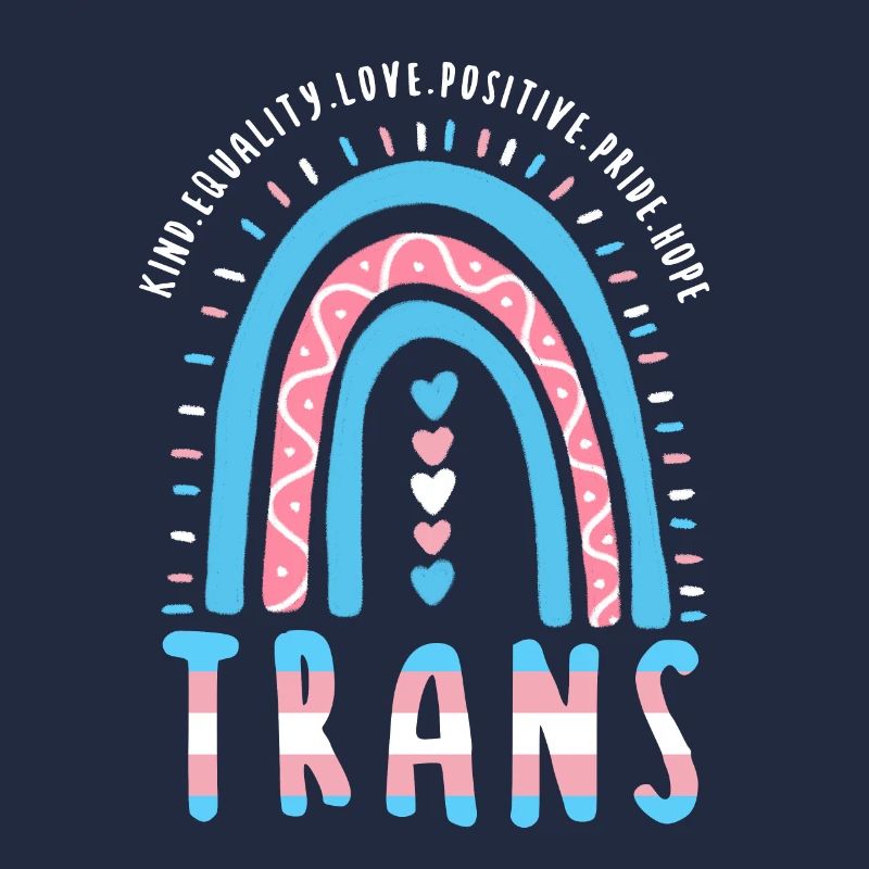 Transgender Spruch Trans Boho Regenbogen