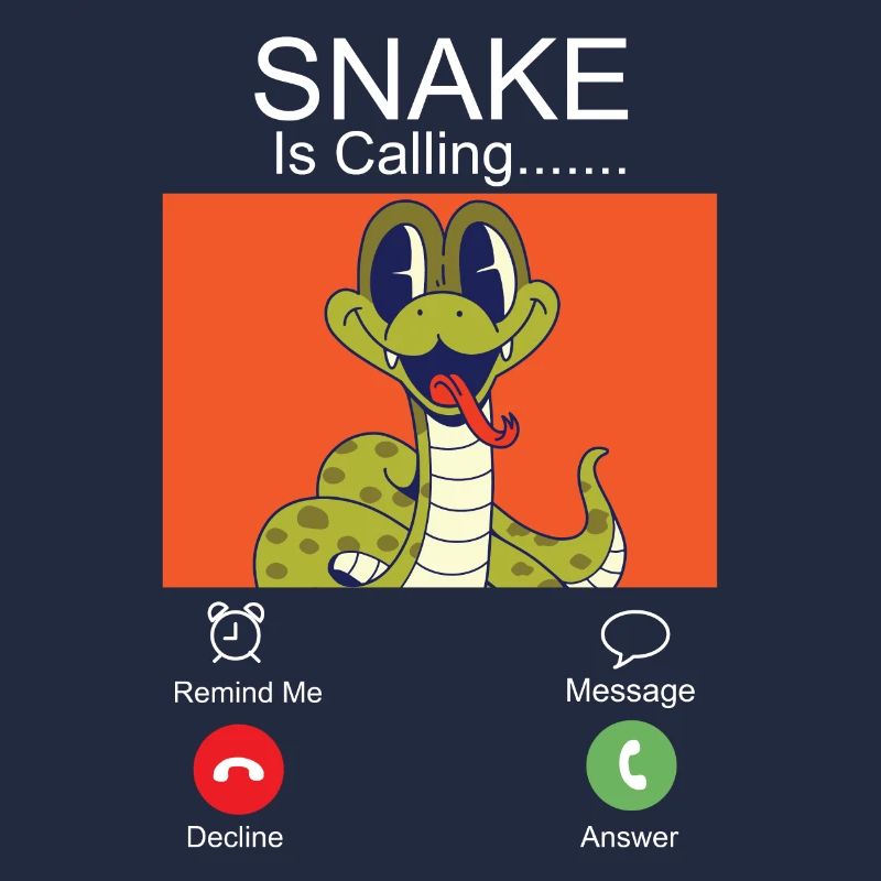 Serpent Serpent Téléphone Affichage Serpent