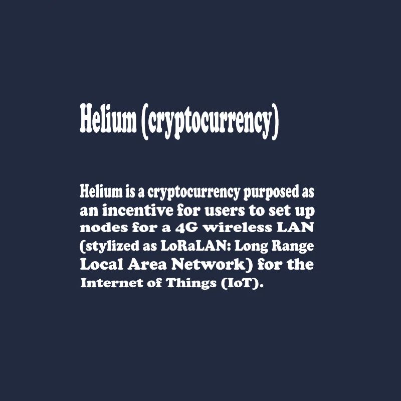 Krypto Crypto Helium Mining HNT Bitcoin Blockchain