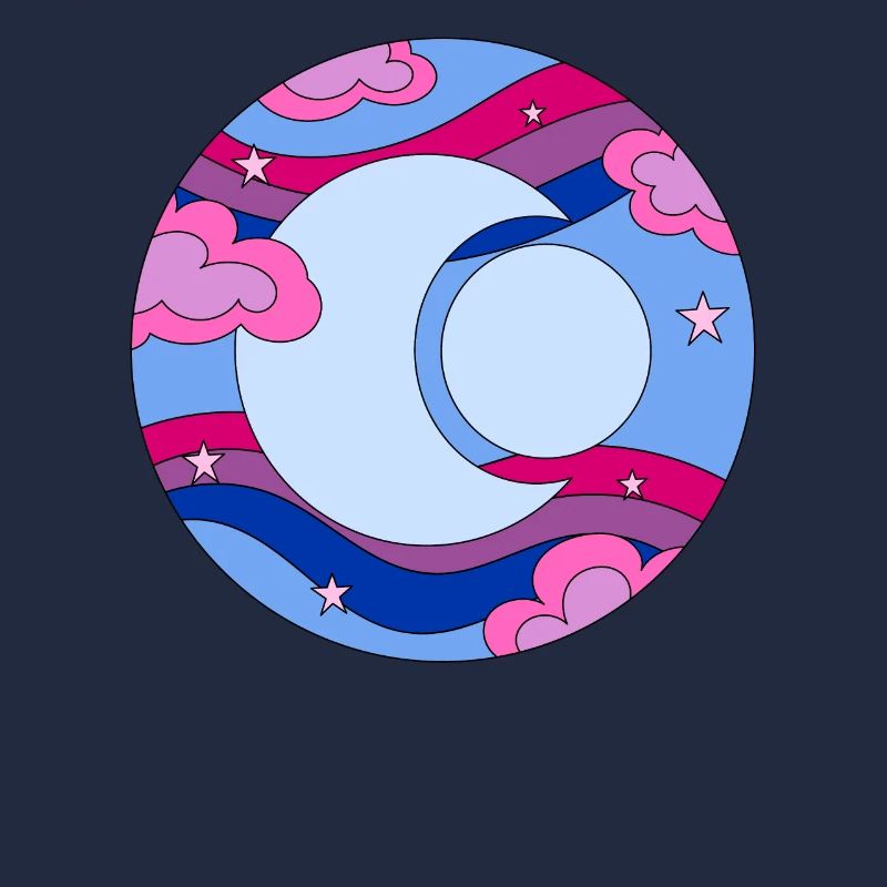 Fierté bisexuelle De la Lune de l’espace bisexuelle