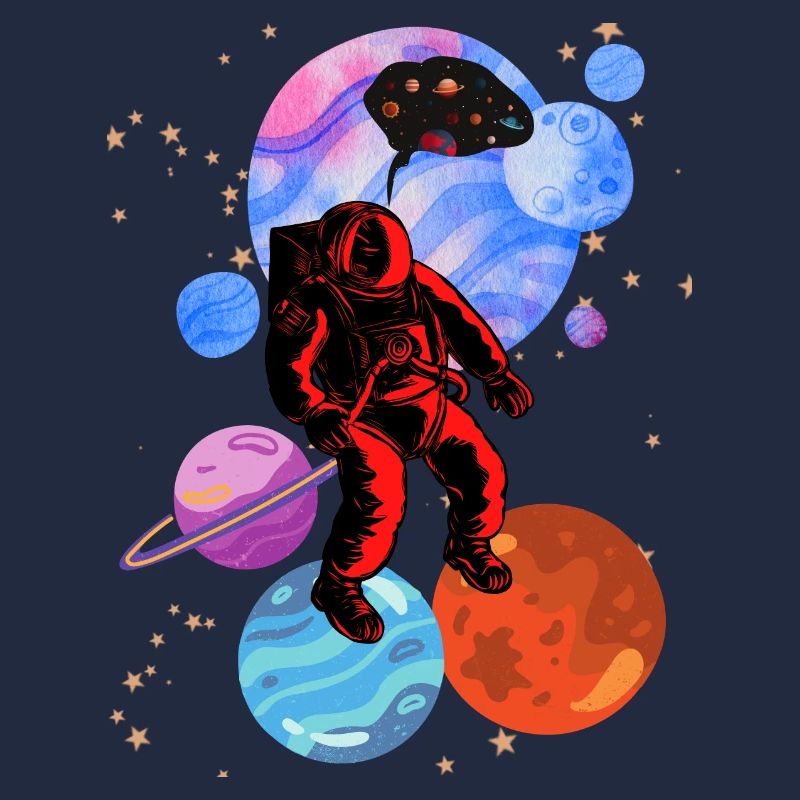 Astronaute Stencil Styles