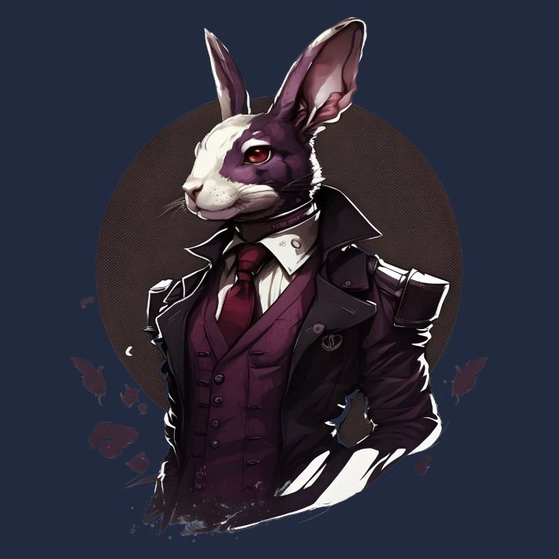 Hase mit Anzug