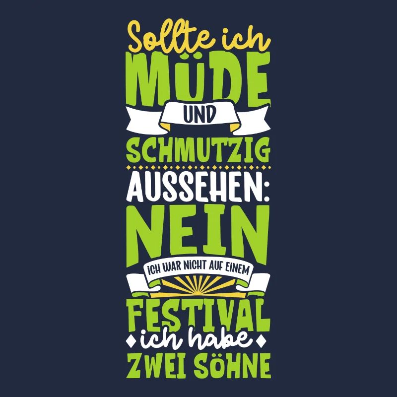 Müde und schmutzig - zwei Söhne
