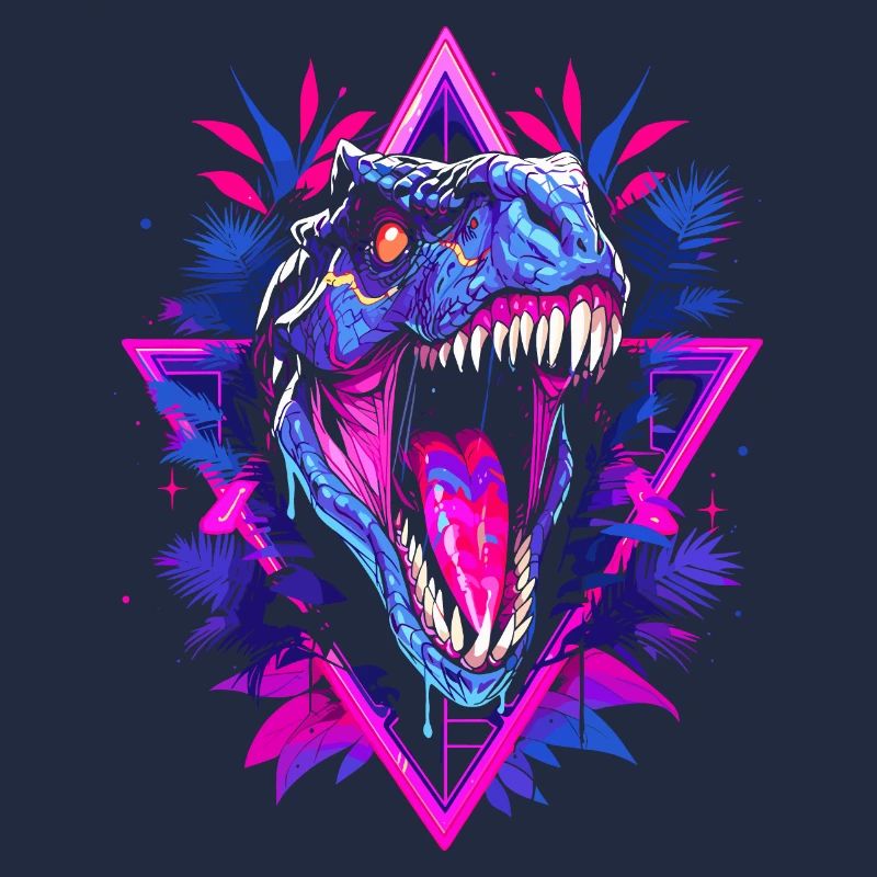 Synthwave Raptor