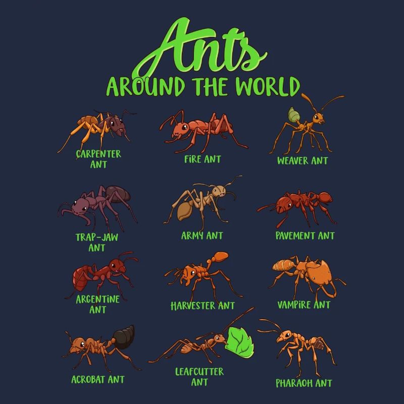 Fourmis du monde - Espèces de fourmis