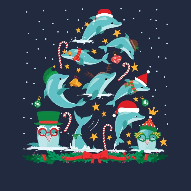 Arbre de Noël dauphin