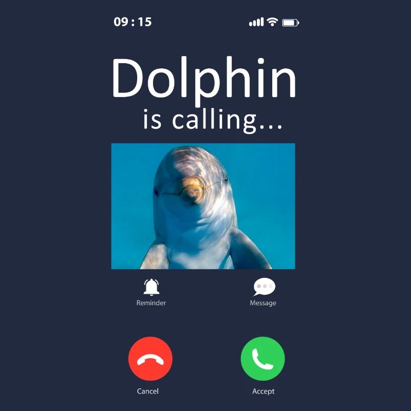 Dolphin Phone Display Dolphin Is