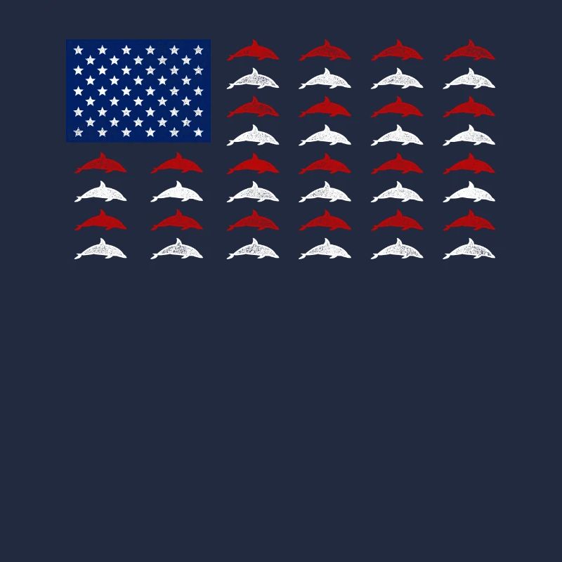 Dauphin Drapeau Américain