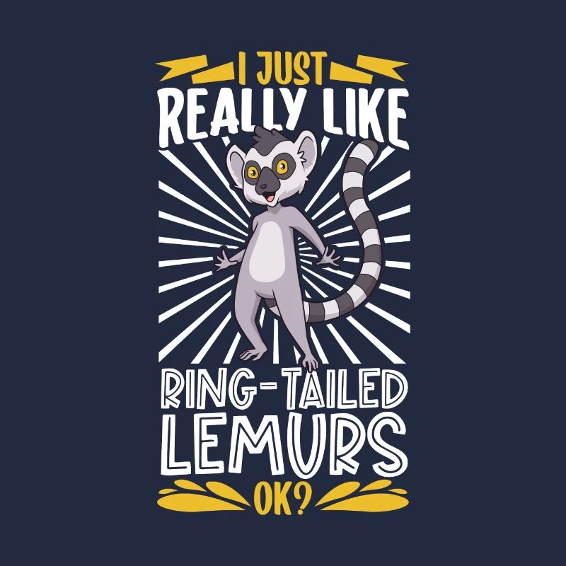J’adore les lémuriens à queue annelée - lémuriens à queue annelée