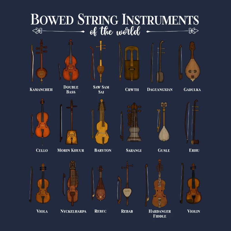 Divers instruments à cordes