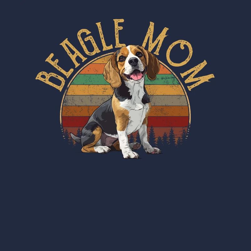 beagle mom beagle