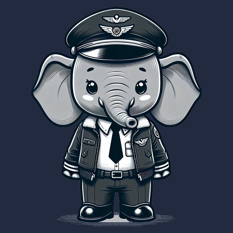 Cute Elephant Pilot