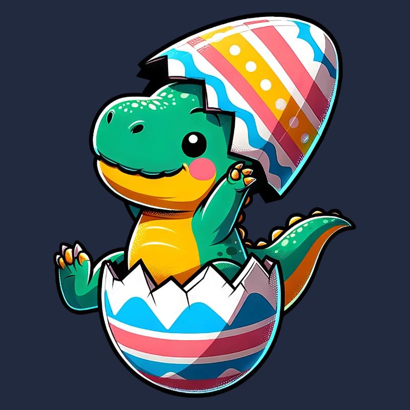 T-Rex Dino as Easter Egg, Clumsy Eggshells