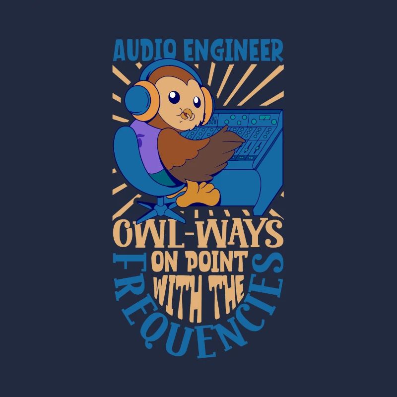 Eule am Mischpult - Tontechniker