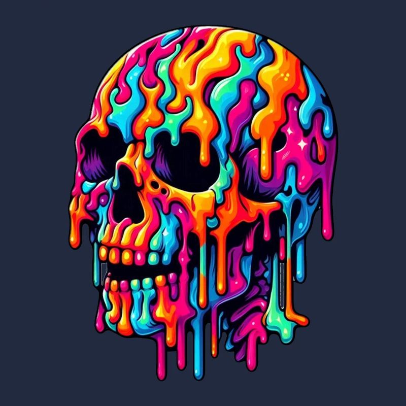 Lebendiger psychedelischer Schädel