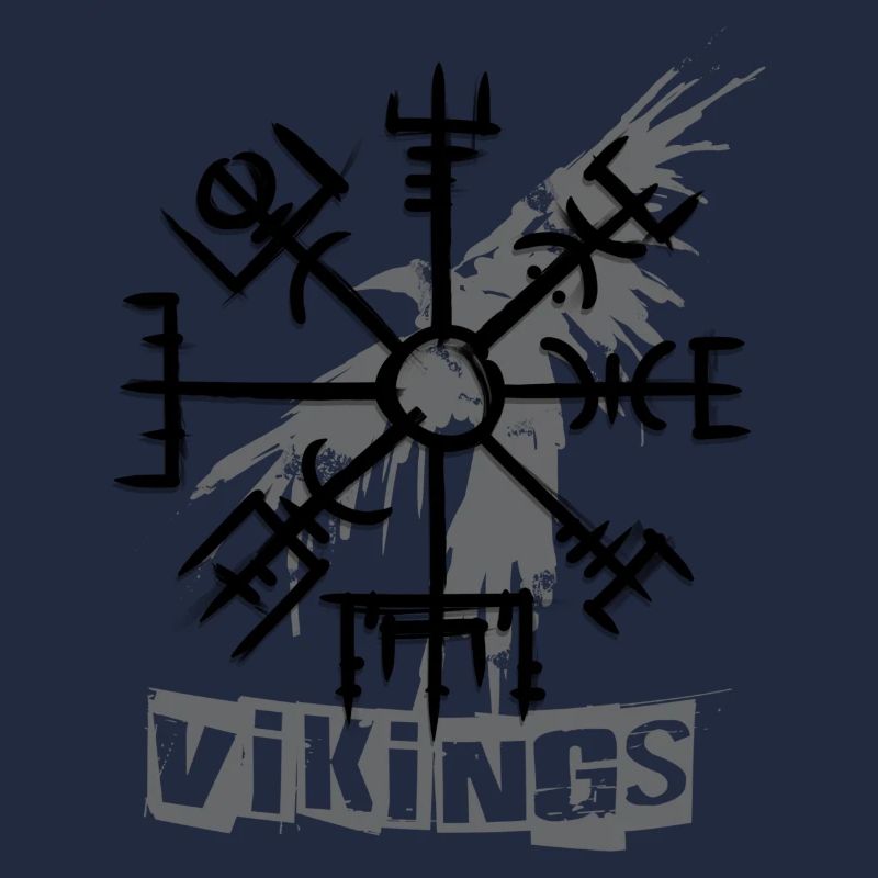 Vikings corbeau & vegvisir