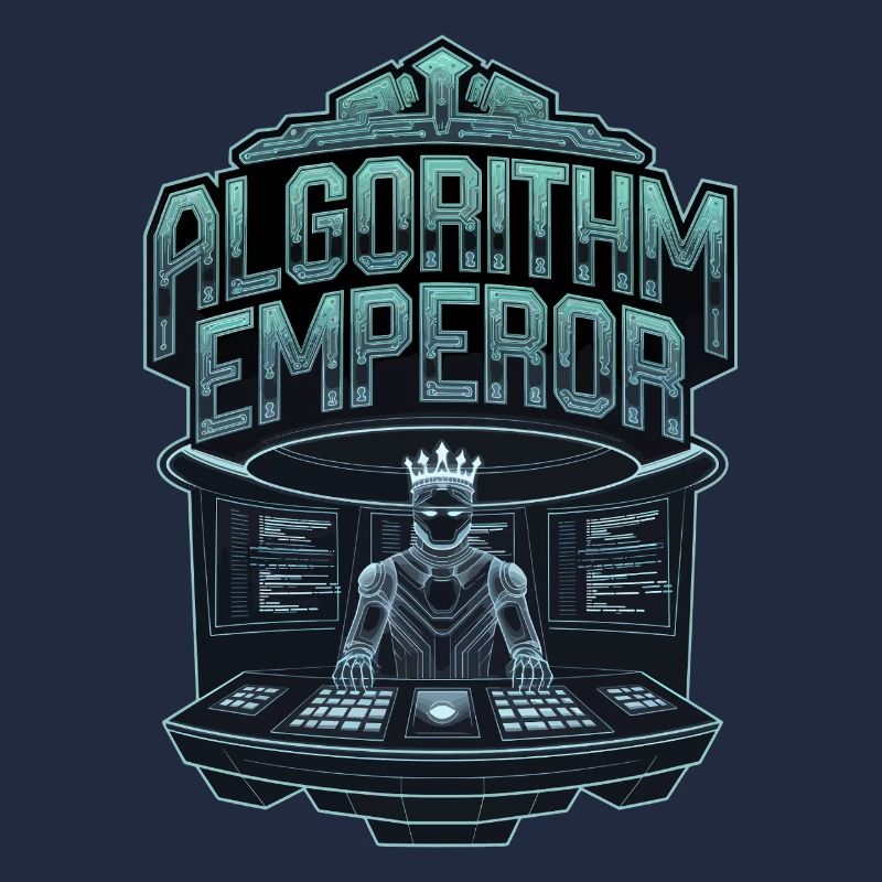 Algorithmus Kaiser Cyber König Tech Kunstwerk