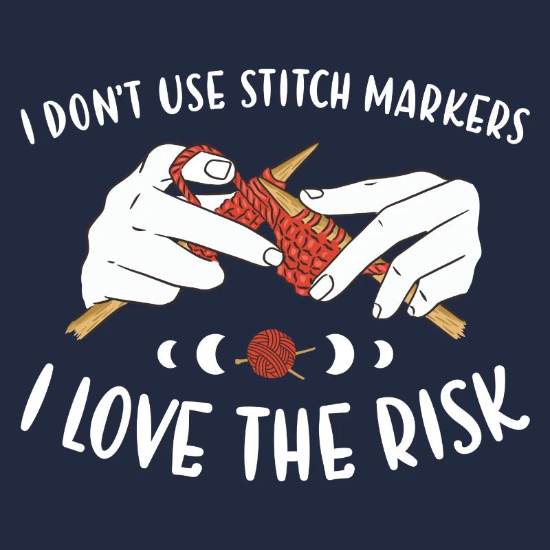 N'utilisez pas de marqueurs de point J'aime le tricot à risque