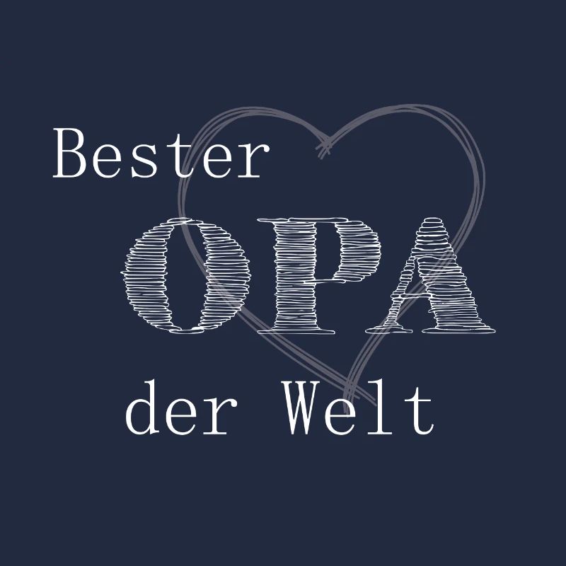 Bester Opa mit Herz Design