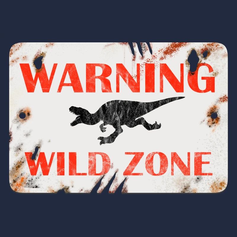 Conception de panneaux - AVERTISSEMENT. ZONE SAUVAGE.