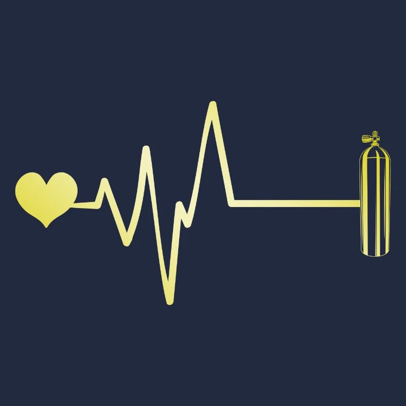 Oxygen Diving Heart Pulse
