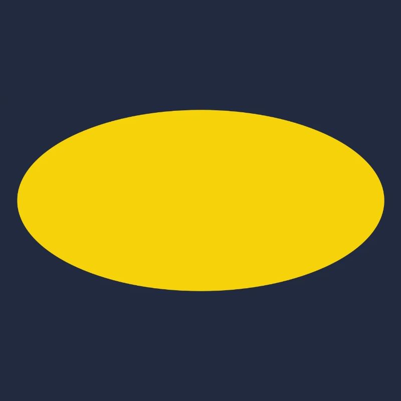 Fond ovale jaune