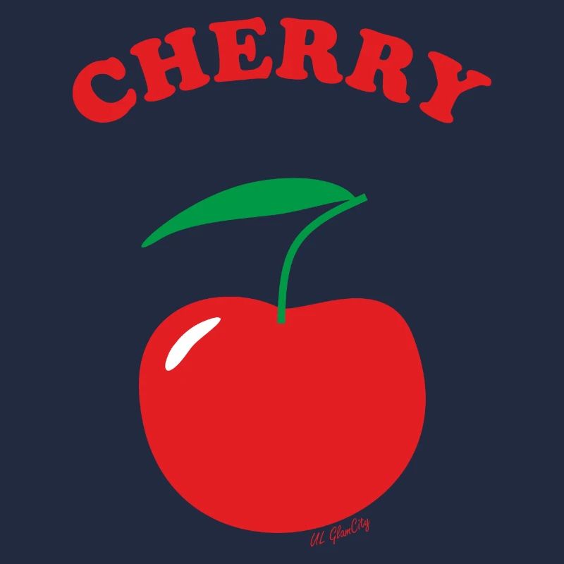 Kirsche, Cherry, Schriftzug