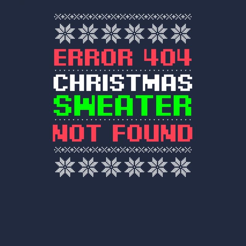 Programmierer Weihnachten hässlicher Pullover nicht gefunden Geschenk