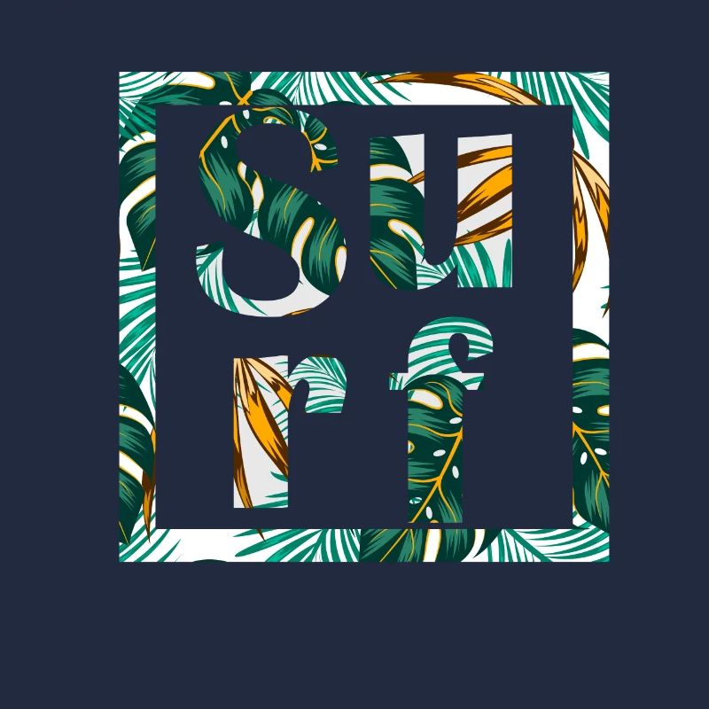 Surf palm tree white windsurfing surfing gift idea