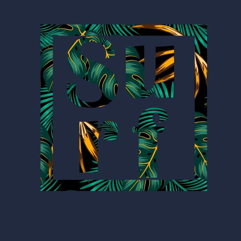 Surf design palm tree windsurfing surfing gift idea