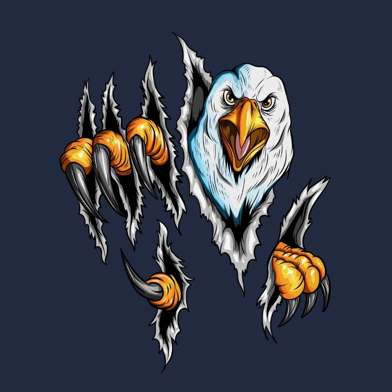 Scratch Eagle Claws Bird of Prey Design Eagle Eye